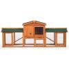 Prevue Pet Products Rabbit Hutch with Double Run