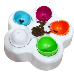 Dog Treat Dispenser Puzzle Feeder Pets Interactive Iq Toy Feeding Game, Non-Slip Puppy Slow Feeder Pet Leakage Toy