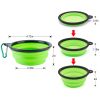 4Pcs Silicone Collapsible Dog Bowls BPA Free Travel Dog Bowl Foldable Cat Dog Food Water Bowl