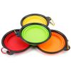 4Pcs Silicone Collapsible Dog Bowls BPA Free Travel Dog Bowl Foldable Cat Dog Food Water Bowl